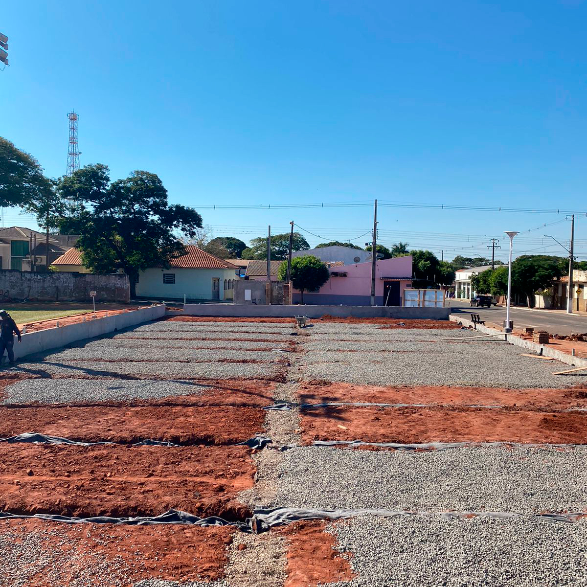 Andamento da Obra de Construção