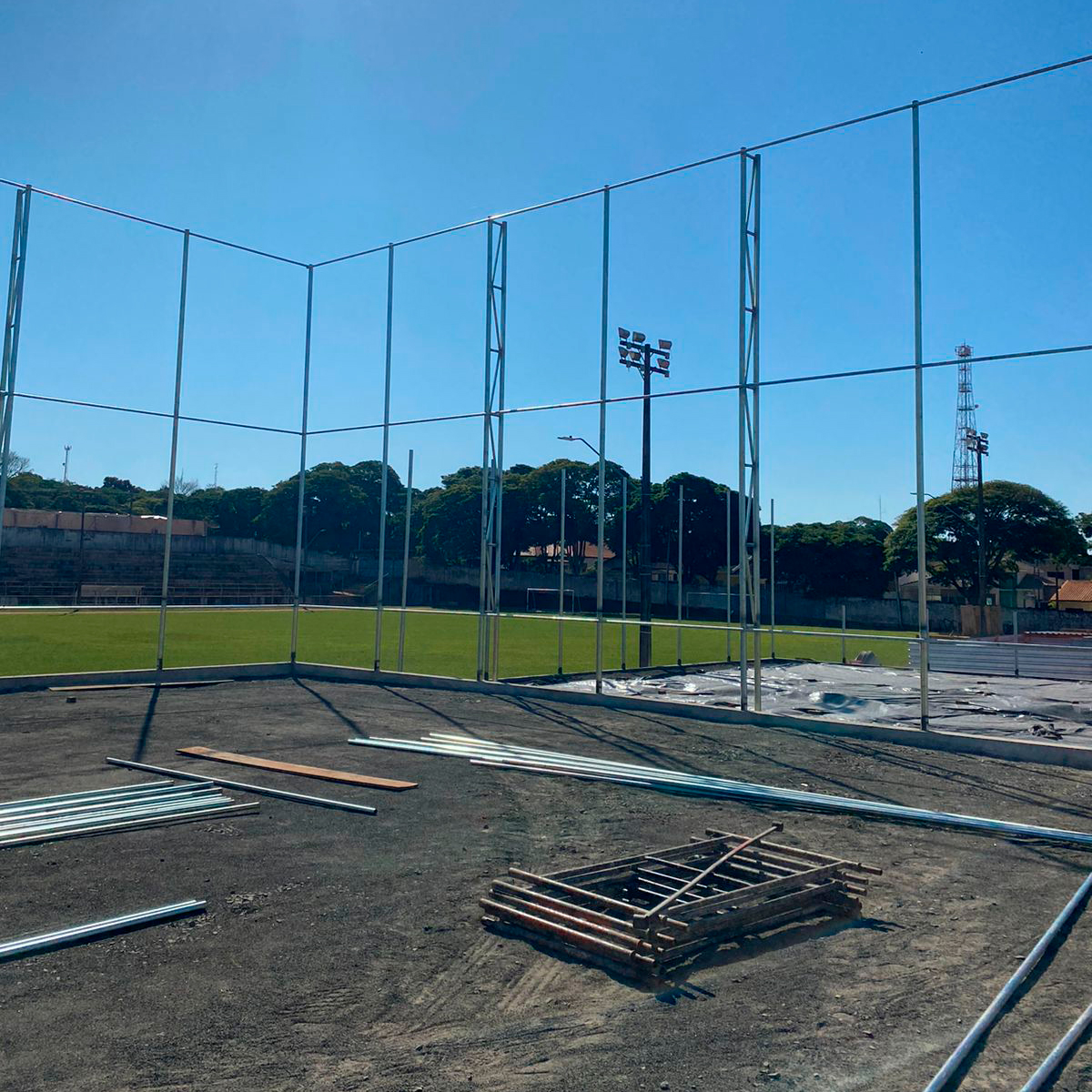 Andamento da Obra de Construção