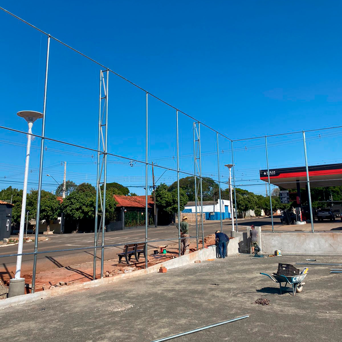 Andamento da Obra de Construção