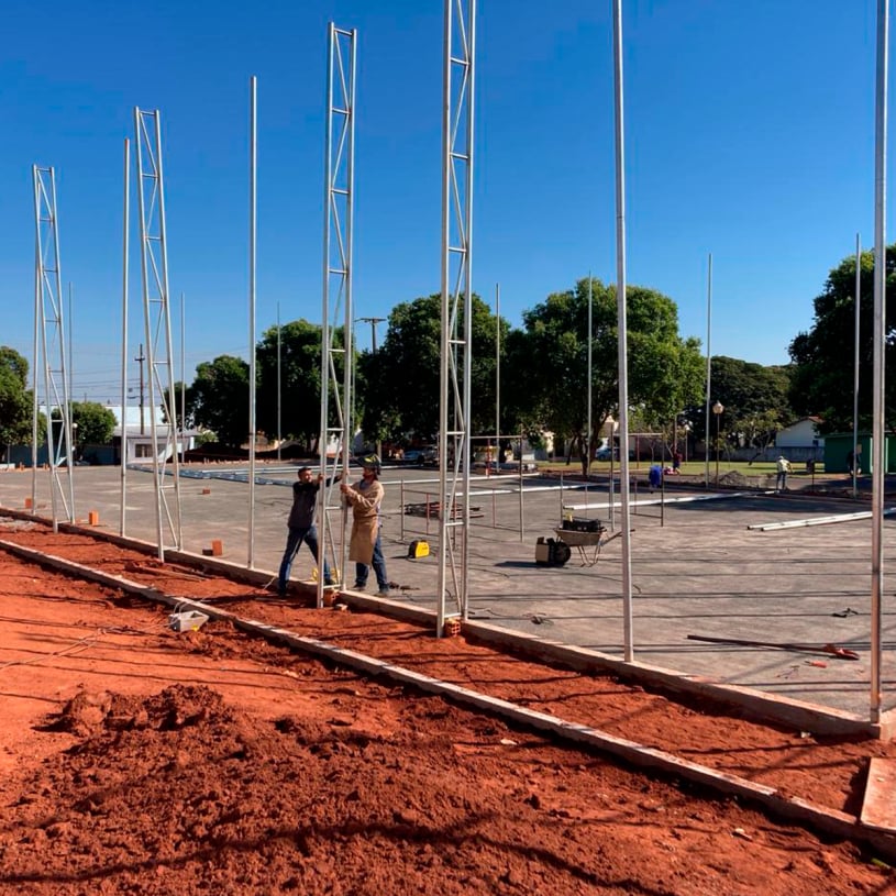 Início da Obra do Complexo Esportivo na Cidade de Flórida