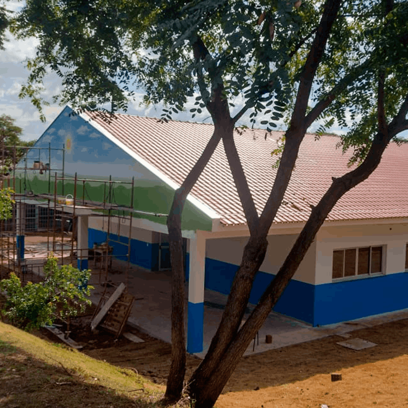 Obras na Escola Municipal Dr. Eurico Jardim Dornellas de Barros