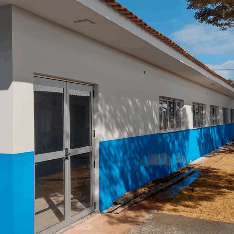 Obras na Escola Municipal Dr. Eurico Jardim Dornellas de Barros