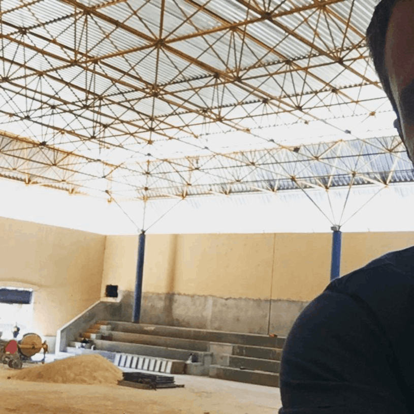 Obras no Ginásio de Esportes - Nelson de Jesus Canato.