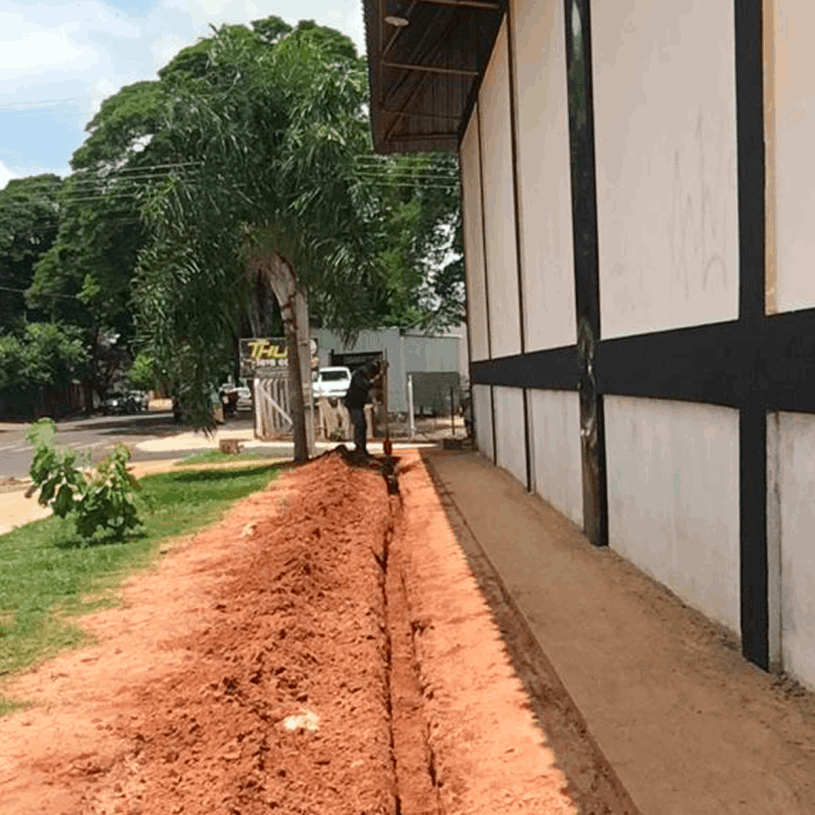 Obras no Ginásio de Esportes - Nelson de Jesus Canato.