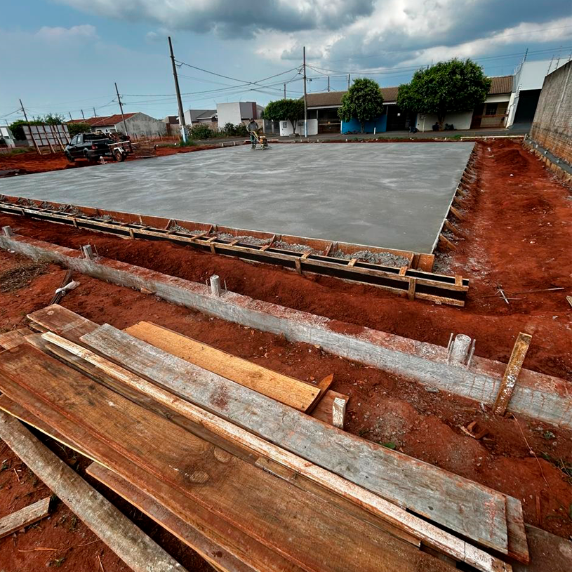 Início das Obras do Meu Campinho em Terra Rica