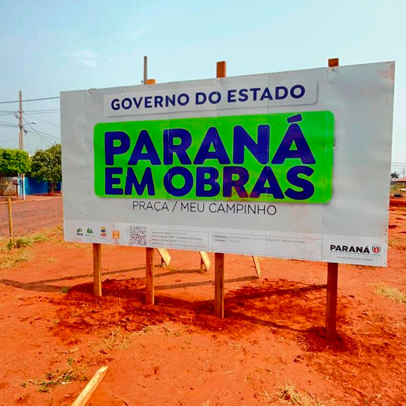 Início das Obras do Meu Campinho em Terra Rica